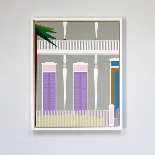 KEY WEST #51 Kaline Carter acrylic and flash vinyl paint on panel 20 x 16 in. KEY WEST #51 Kaline Carter acrylic and flash vinyl paint on panel 20 x 16 in.