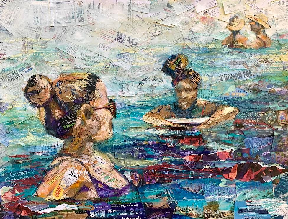 SANATIVE Carole Faye oil and local marketing materials on canvas 36 x 48 in. SANATIVE Carole Faye oil and local marketing materials on canvas 36 x 48 in.