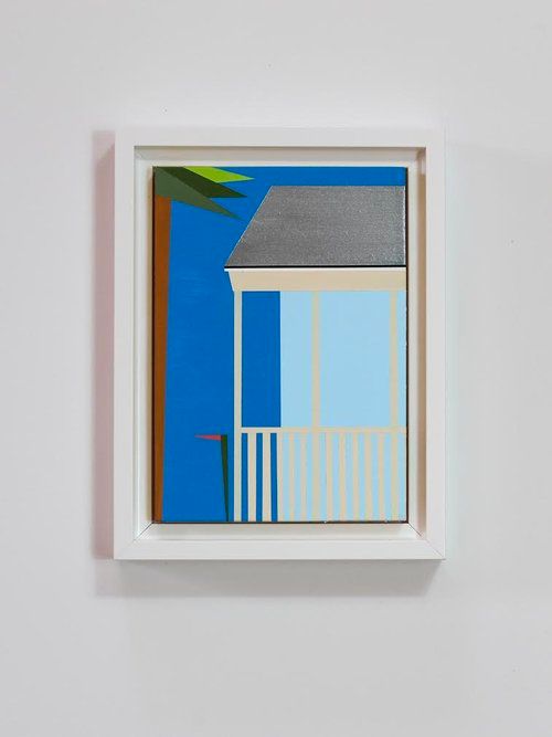 KEY WEST #80 Kaline Carter acrylic and flash vinyl paint in panel 8.5 x 6.5 in. KEY WEST #80 Kaline Carter acrylic and flash vinyl paint in panel 8.5 x 6.5 in.