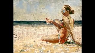 JAG GALLERY: FROM HER STUDIO  Opening January 7th (galleries). Photo by Thalassophile  mixed media on canvas  48 x 60 in.