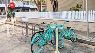 New Bicycle Parking Installed at Petronia and Whitehead Streets (community). Photo by Photo: Friends of Car Free Key West